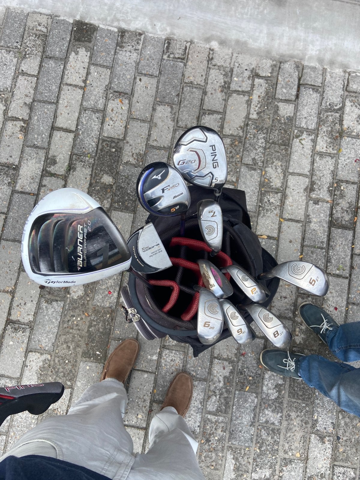 Set de golf complet – TaylorMade / Ping / Mizuno / Cleveland, Enlèvement, Comme neuf, Sac, Cleveland