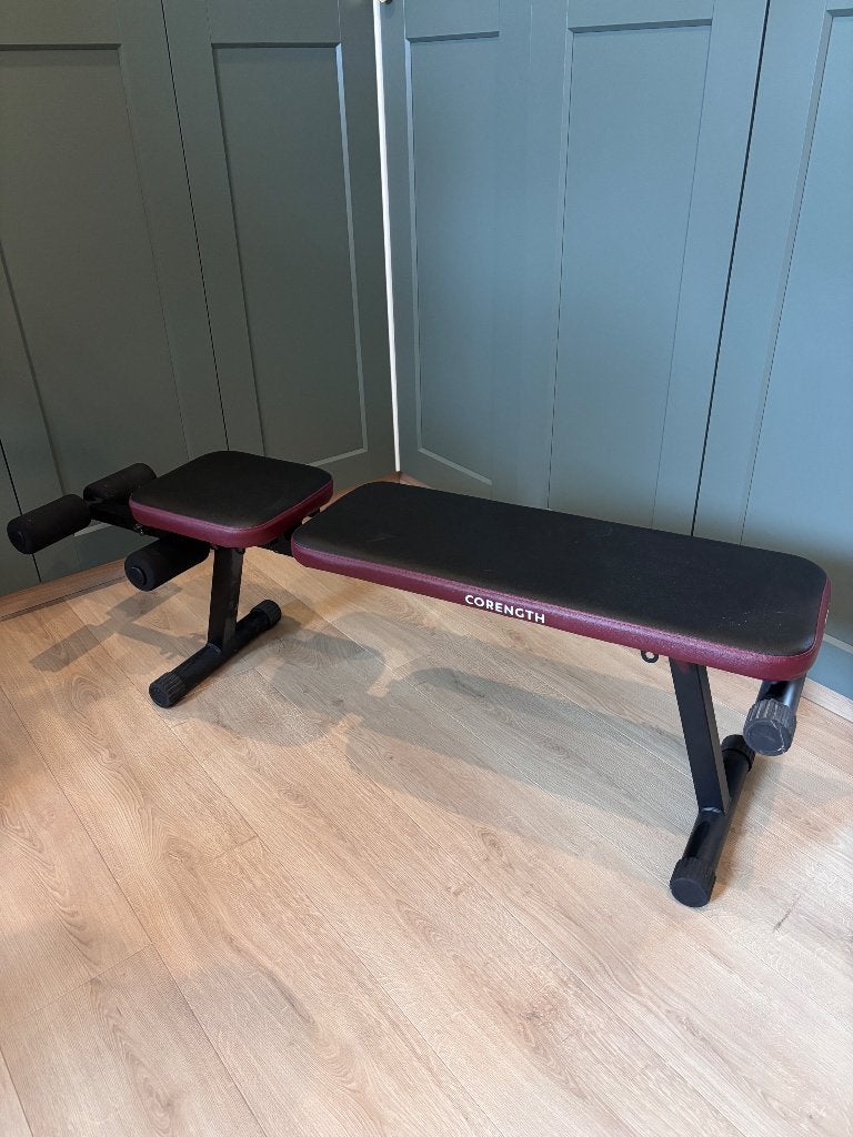 Banc de musculation Corenght Decathlon, Sports & Fitness, Enlèvement, Comme neuf, Bras, Banc d'exercice