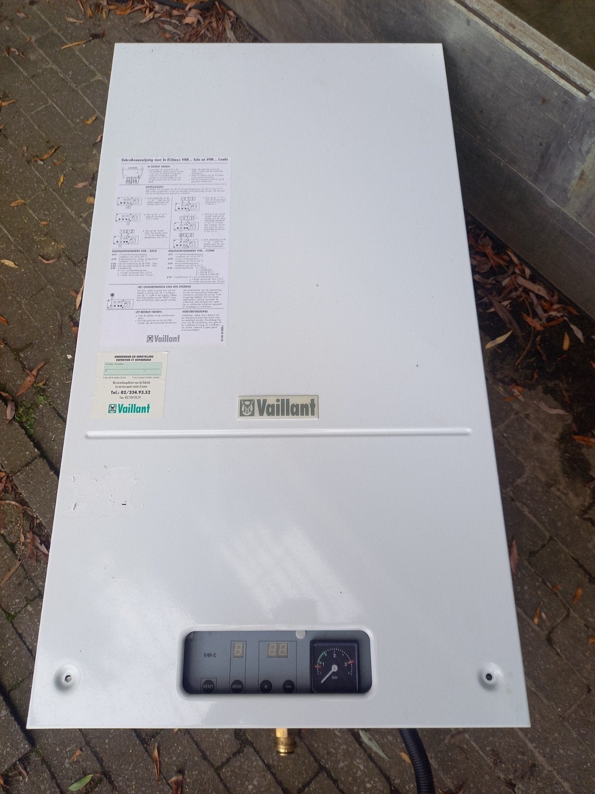 vaillant ecomax voor onderdelen, Ophalen