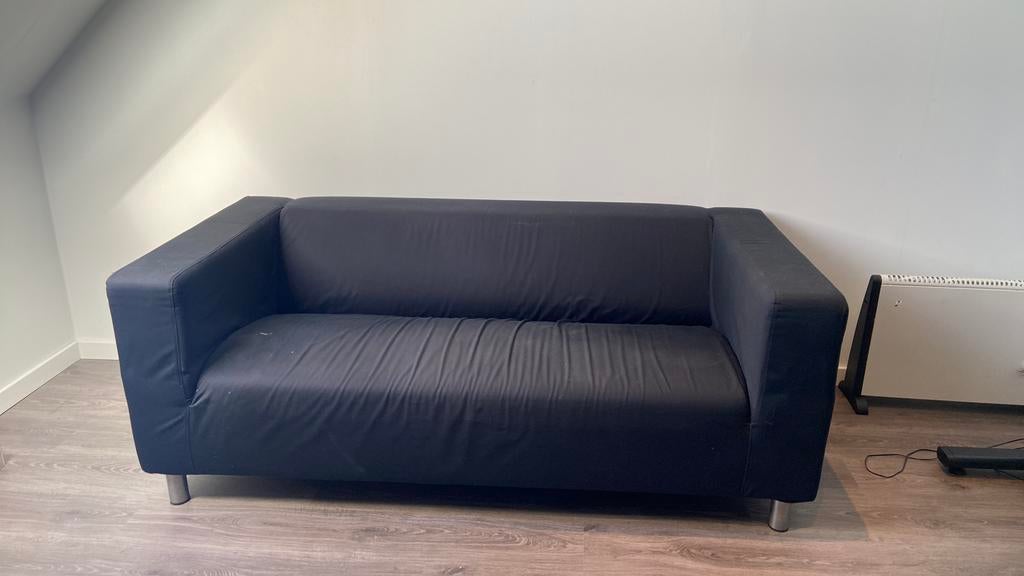 Zwarte klippan zetel ikea, Huis en Inrichting, Slaapkamer | Slaapbanken, Ophalen, Gebruikt