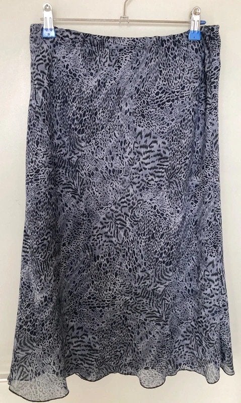 Geprinte midi -rok " Erica Rossier" maat 46 xxxl, Kleding | Dames, Maat 46/48 (XL) of groter, Ophalen of Verzenden, Zo goed als nieuw