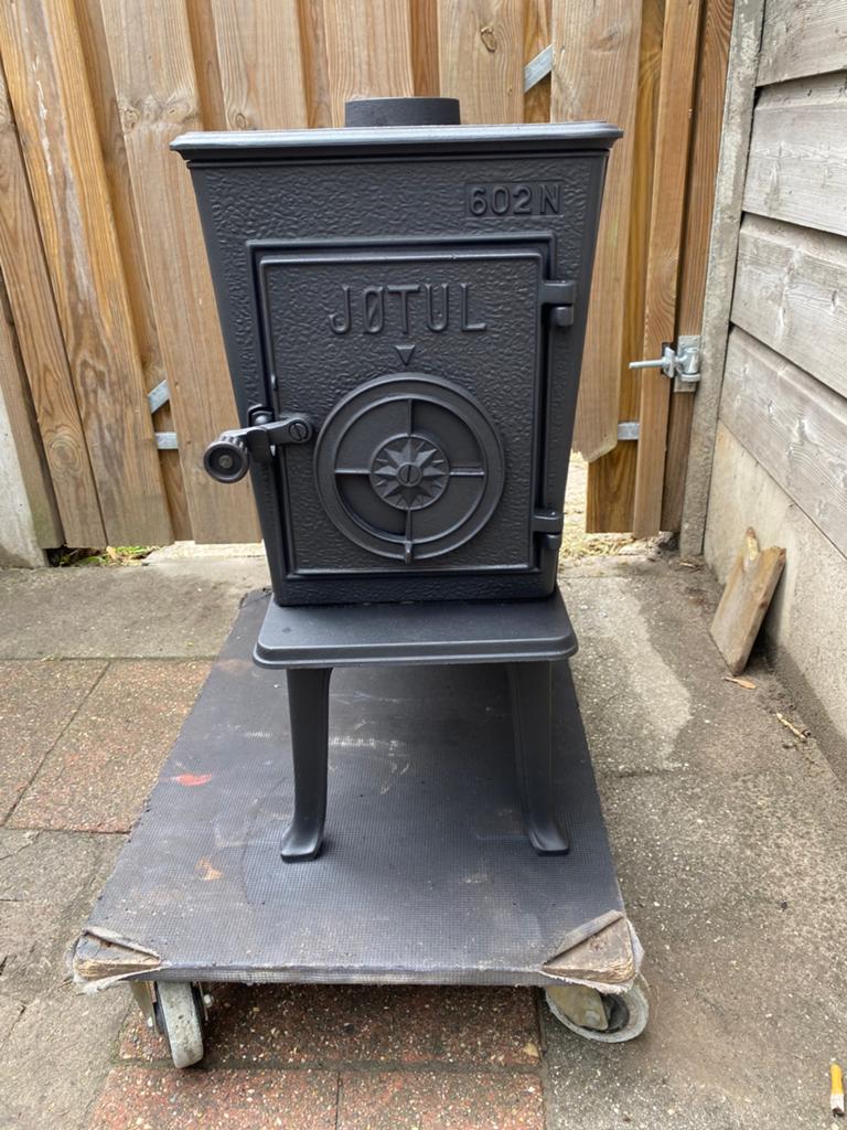 Jotul 602 n houtkachel.  Gereserveerd, Huis en Inrichting, Kachels, Zo goed als nieuw, Vrijstaand, Houtkachel, Hout, Ophalen