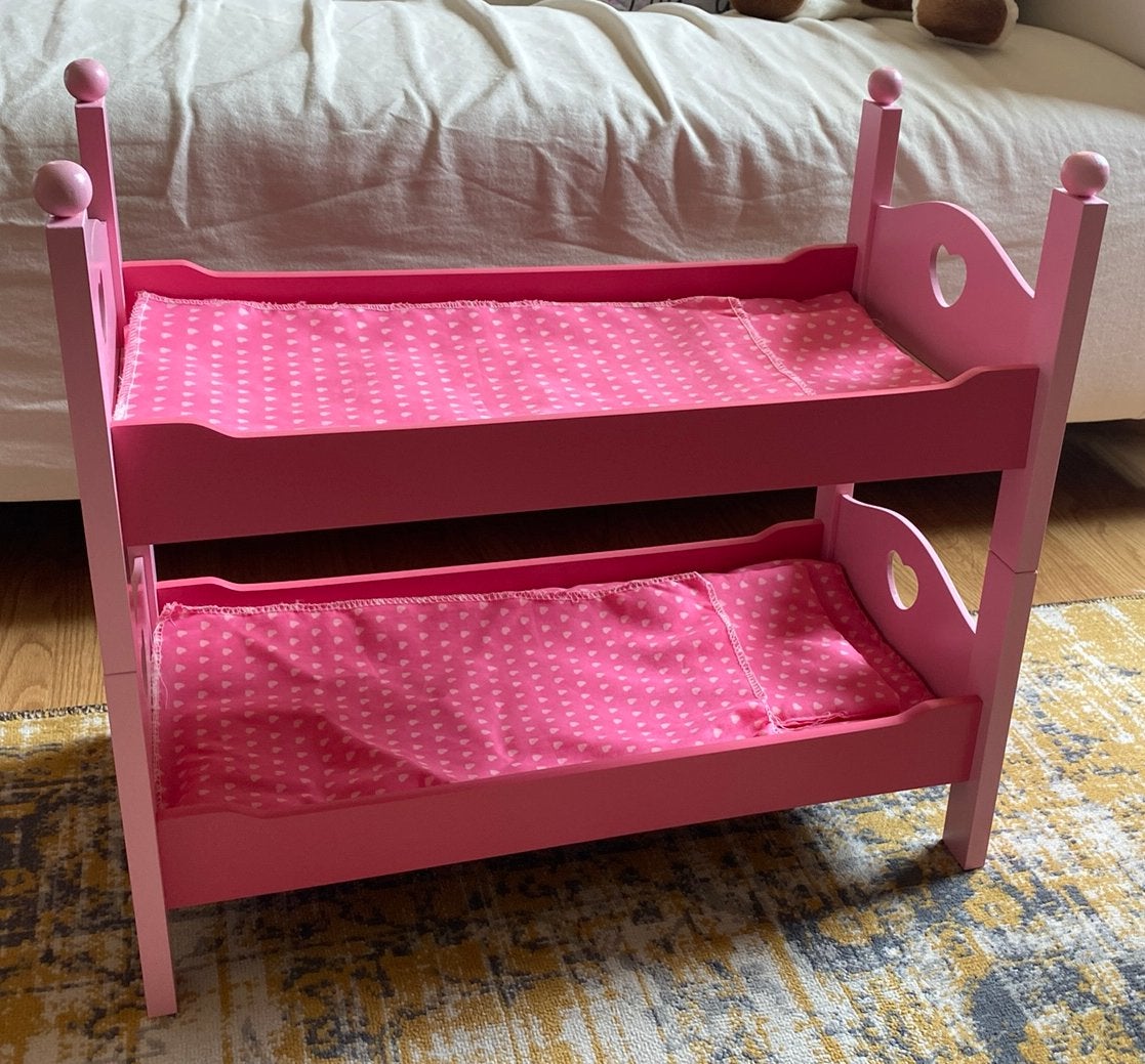 Houten poppenbed, Kinderen en Baby's, Ophalen, Zo goed als nieuw