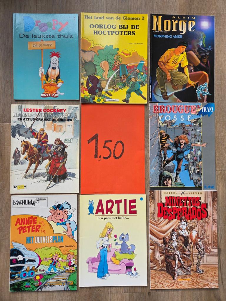 Diverse strips stripalbums partij  4 voor 5,-, Boeken, Stripverhalen, Ophalen of Verzenden