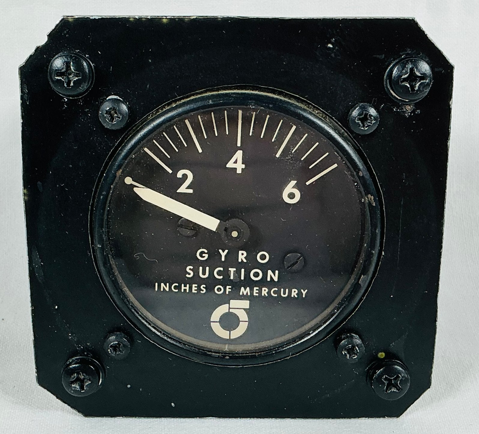 Gyro suction vacuummeter Vintage vliegtuig instrument, Ophalen of Verzenden