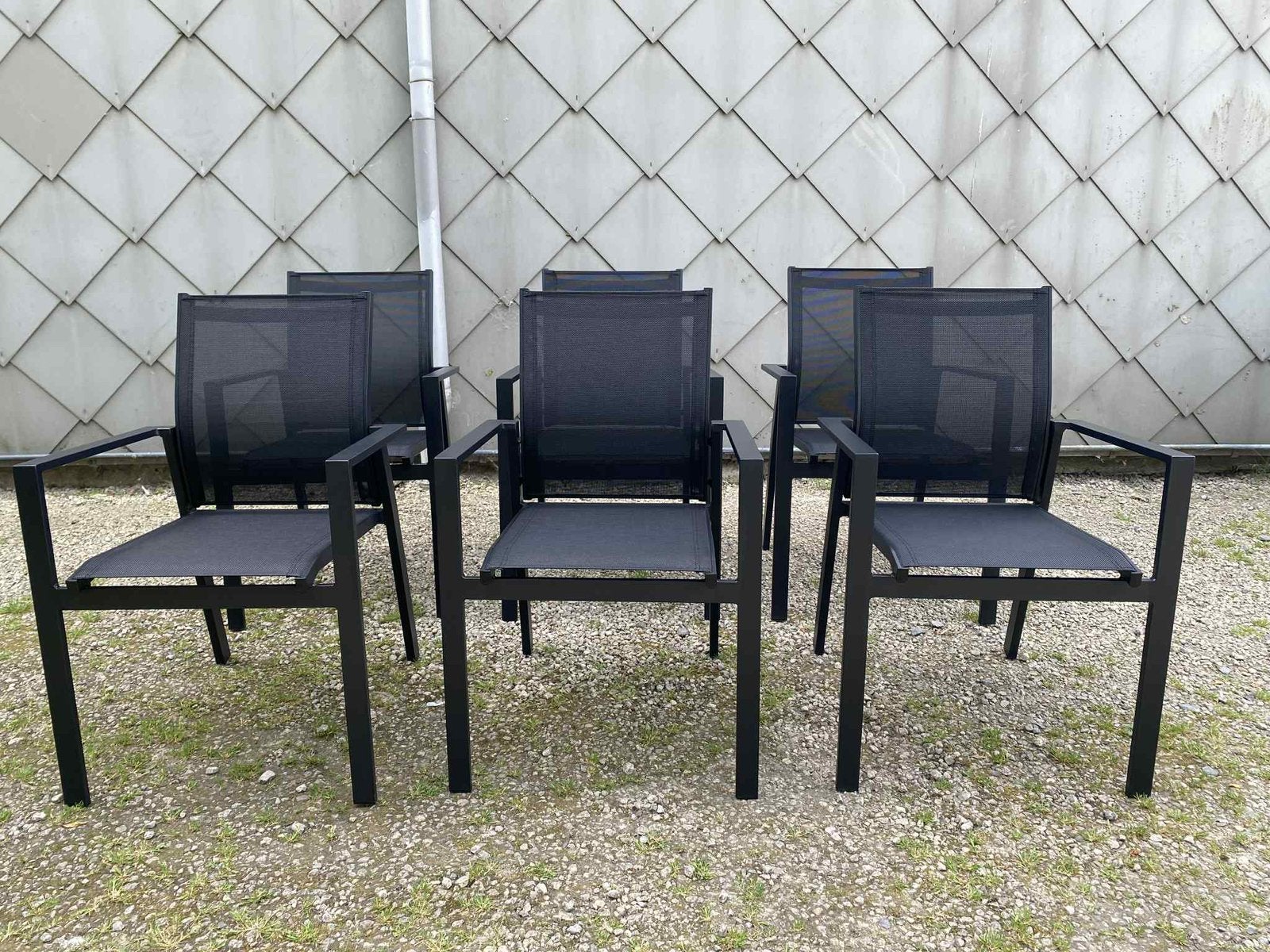Complete set stapelbaar tuinstoelen in uitstekende staat!, Ophalen, Zo goed als nieuw