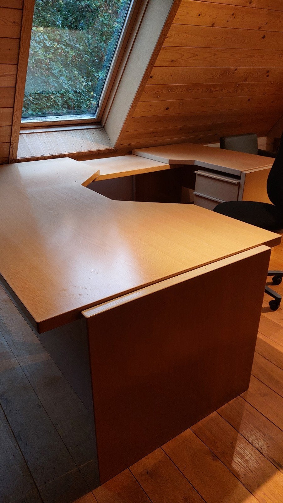buro met 2 ladekasten, Ophalen, Hout, Overige merken, Computerbureau