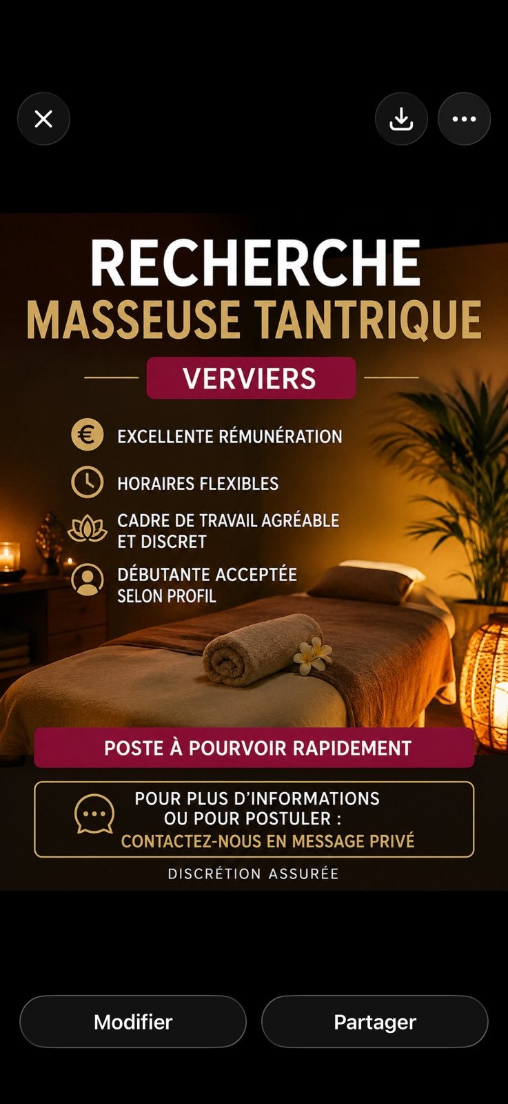 Recherche masseuse, Massage en entreprise