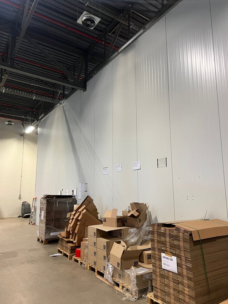 Sandwichpanelen JI WALL 1150L 80mm PIR - 6m hoog, Doe-het-zelf en Bouw, Platen en Panelen, Ophalen, Gebruikt
