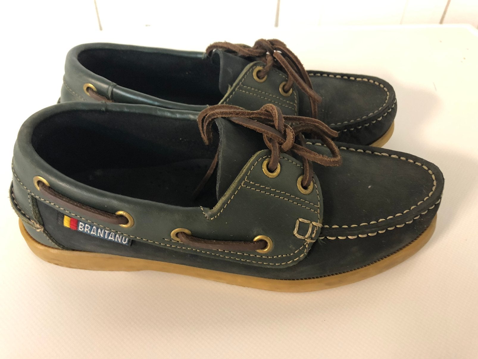 Lederen schoenen maat 37, Kleding | Dames, Schoenen, Ophalen, Zo goed als nieuw, Sneakers