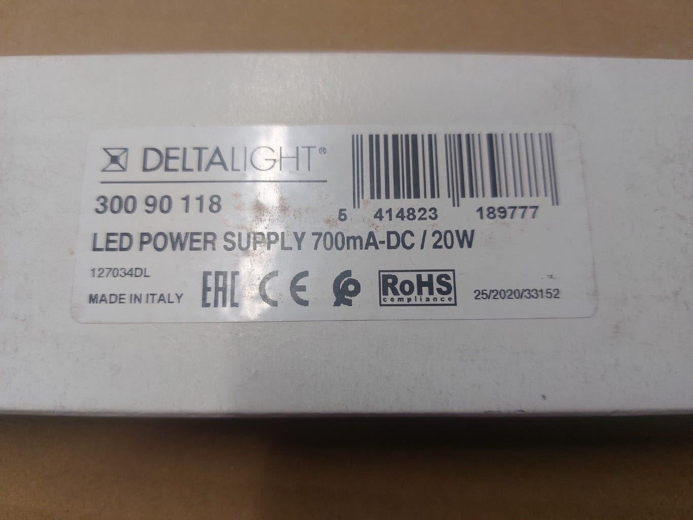 Alimentation LED Delta Light, Bricolage & Construction, Enlèvement ou Envoi, Neuf, Autres types