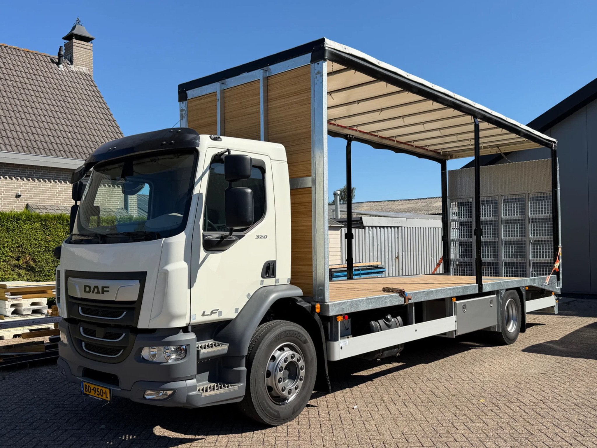 DAF DAF LF320.19 LF320.19 EURO6. 2021 OPRIJWAGEN met Schuifz, Autos, 7860 kg, Autres carburants, 6 cylindres, Daf