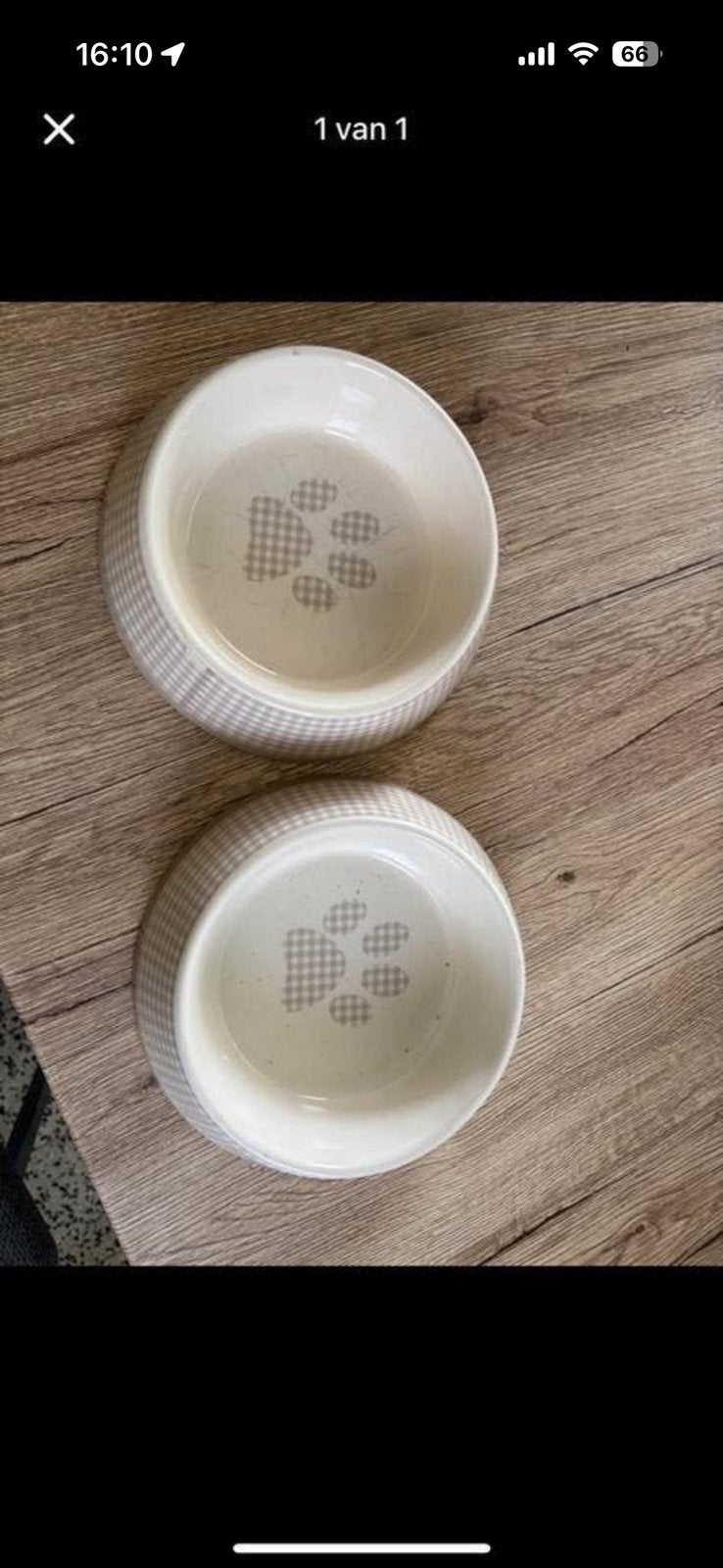 Mooie Eet/drink kommen voor hond, Dieren en Toebehoren, Ophalen, Zo goed als nieuw