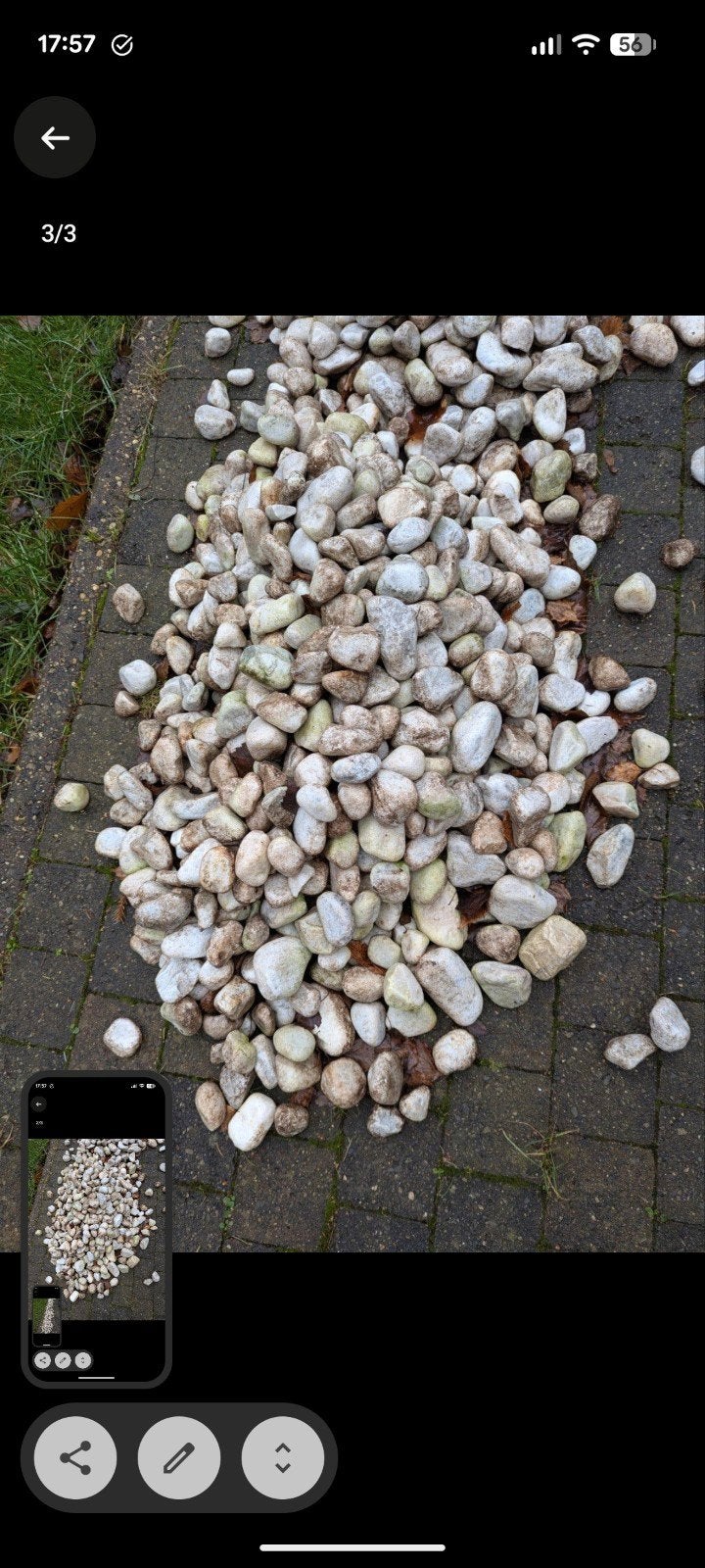 Sierstenen, Tuin en Terras, Ophalen, Zo goed als nieuw, Wit, Kei