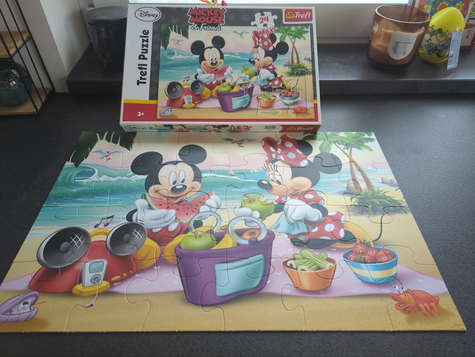 puzzel Micky Mouse en zijn vriendjes, Kinderen en Baby's, Ophalen, 10 tot 50 stukjes, Gebruikt, 2 tot 4 jaar