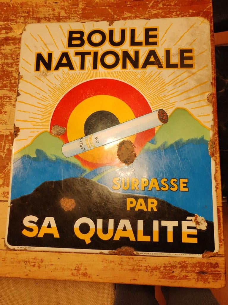 Geëmailleerde nationale balplaat, Ophalen