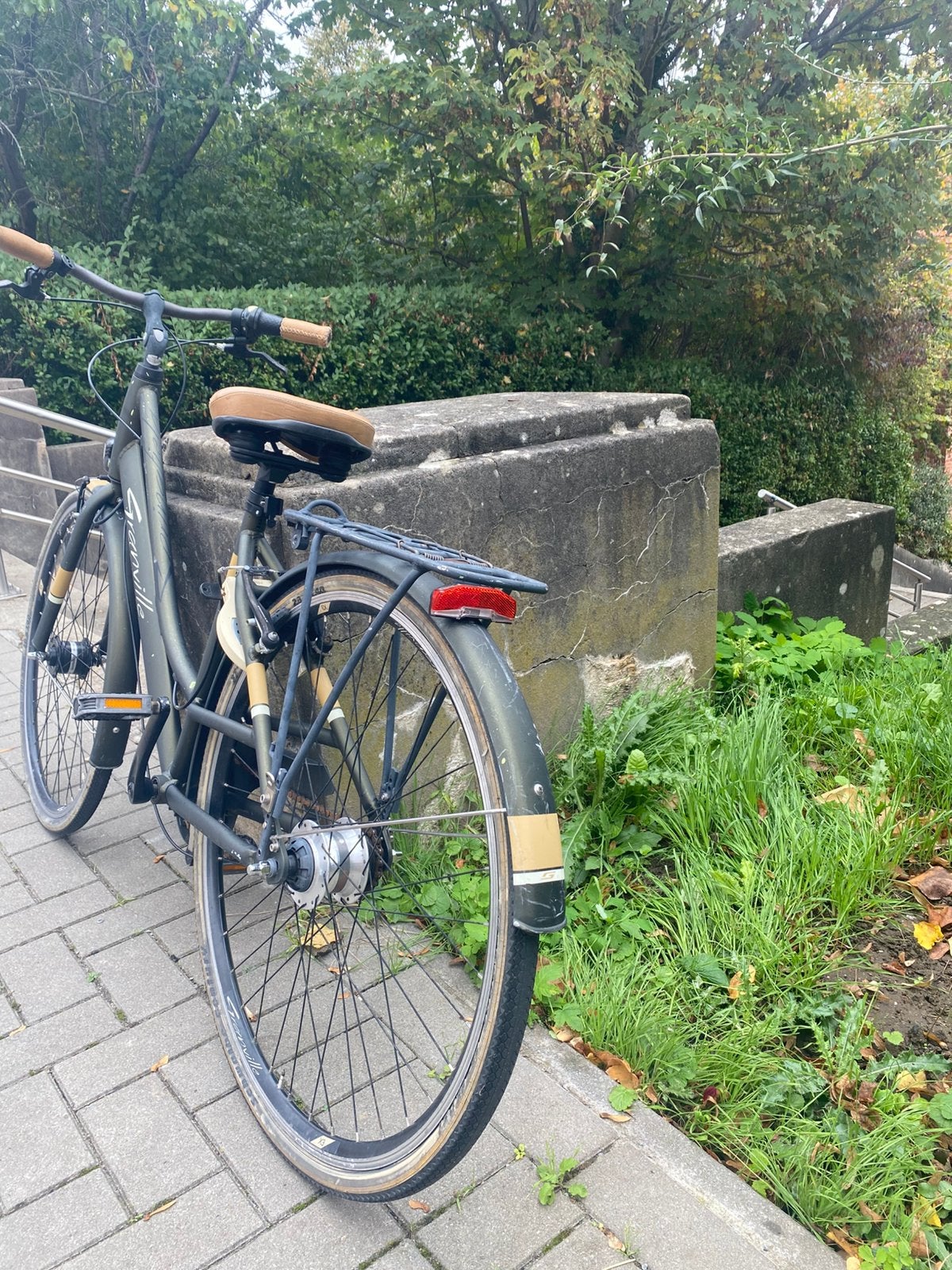 Vélo de ville Granville - style rétro - vert/marron, Vélos & Vélomoteurs, Enlèvement, Comme neuf