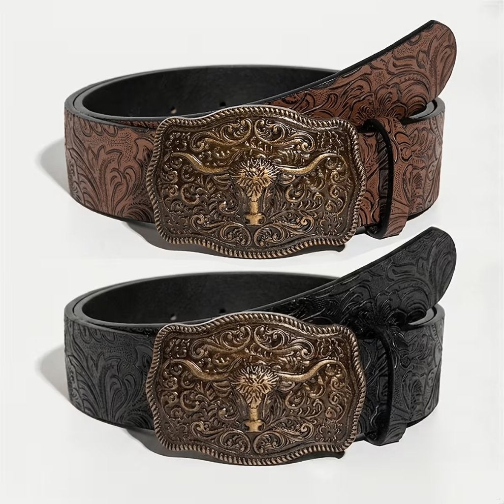 2 western cowboystijl riem grote gesp Bulldog (nieuw), Vêtements | Hommes, Neuf, Enlèvement ou Envoi, Brun, 105 à 115 cm