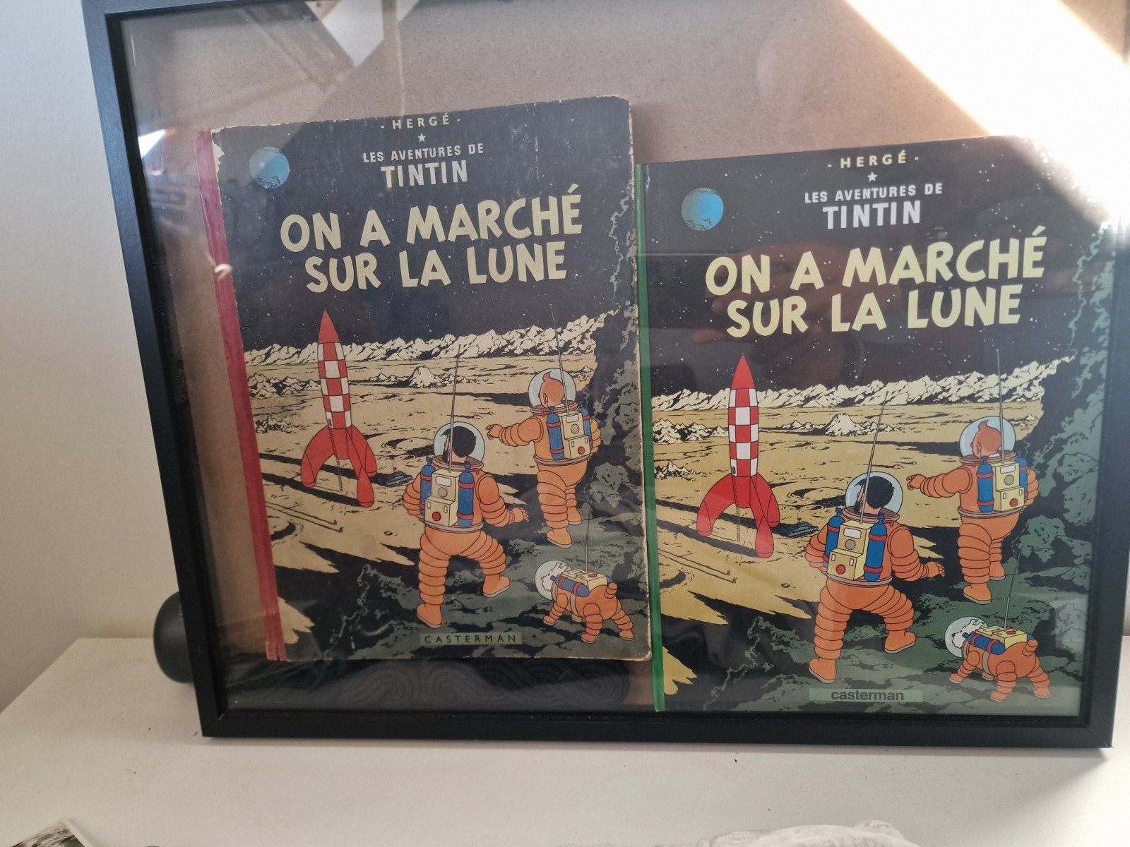 1e edition TinTin - On a marché sur la lune, Ophalen