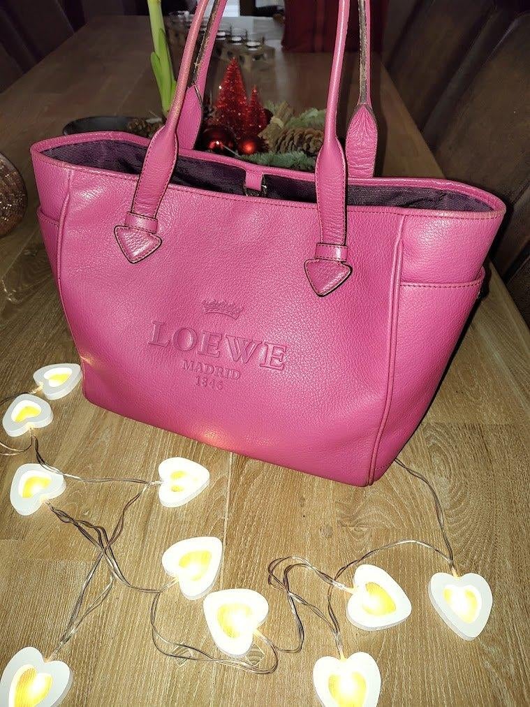Loewe Tote bag - Roze leder, Ophalen of Verzenden, Gebruikt, Roze, Shopper