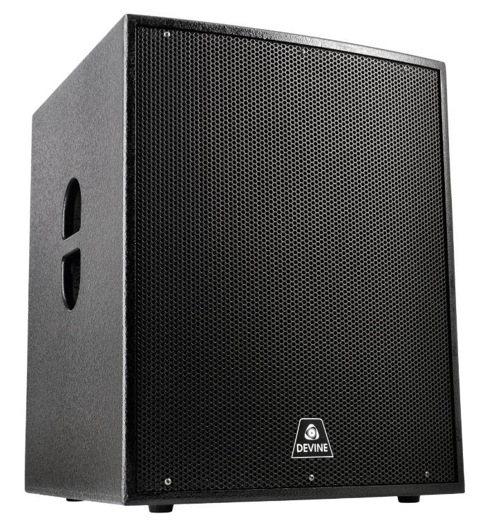 Devine Axeo 18SA actieve 18 inch subwoofer - NEW in BOX, Enlèvement, Neuf, 150 watts ou plus, Subwoofer