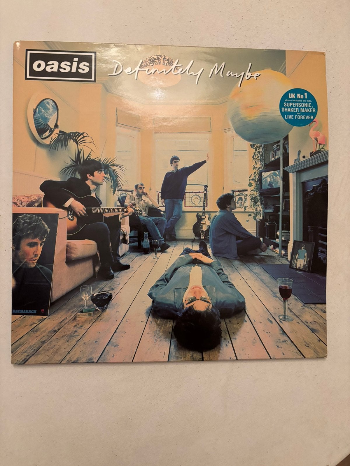 Lp 1994 oasis - definitely maybe orgineel 1ste eu near mint, Cd's en Dvd's, Ophalen of Verzenden, Zo goed als nieuw, LP
