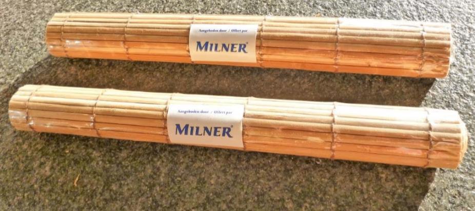 2 bamboe placemats                         NIEUW, Huis en Inrichting, Woonaccessoires | Onderzetters, Ophalen of Verzenden, Nieuw