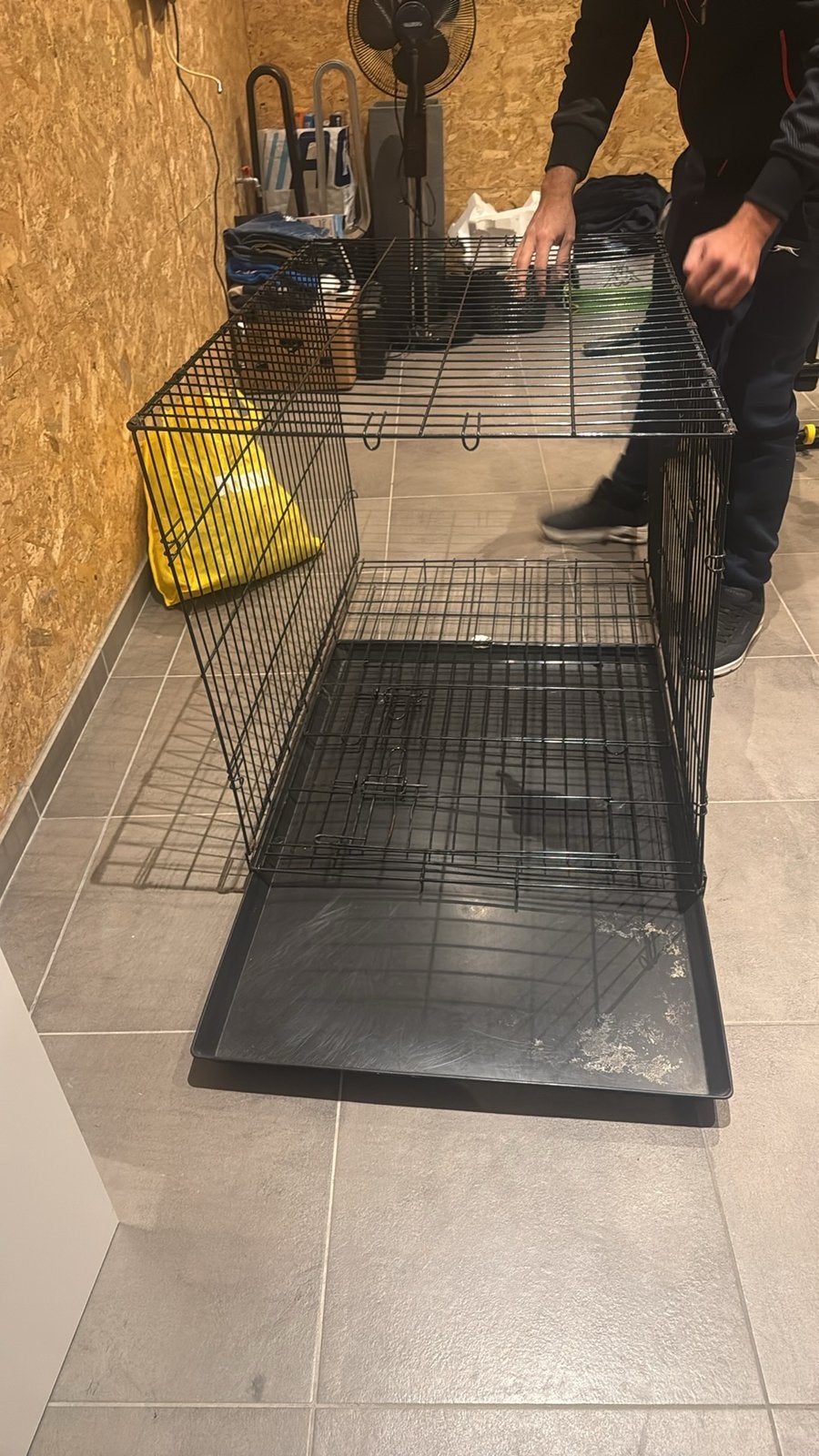 Grote metalen hondenbench – €60, Enlèvement, Comme neuf