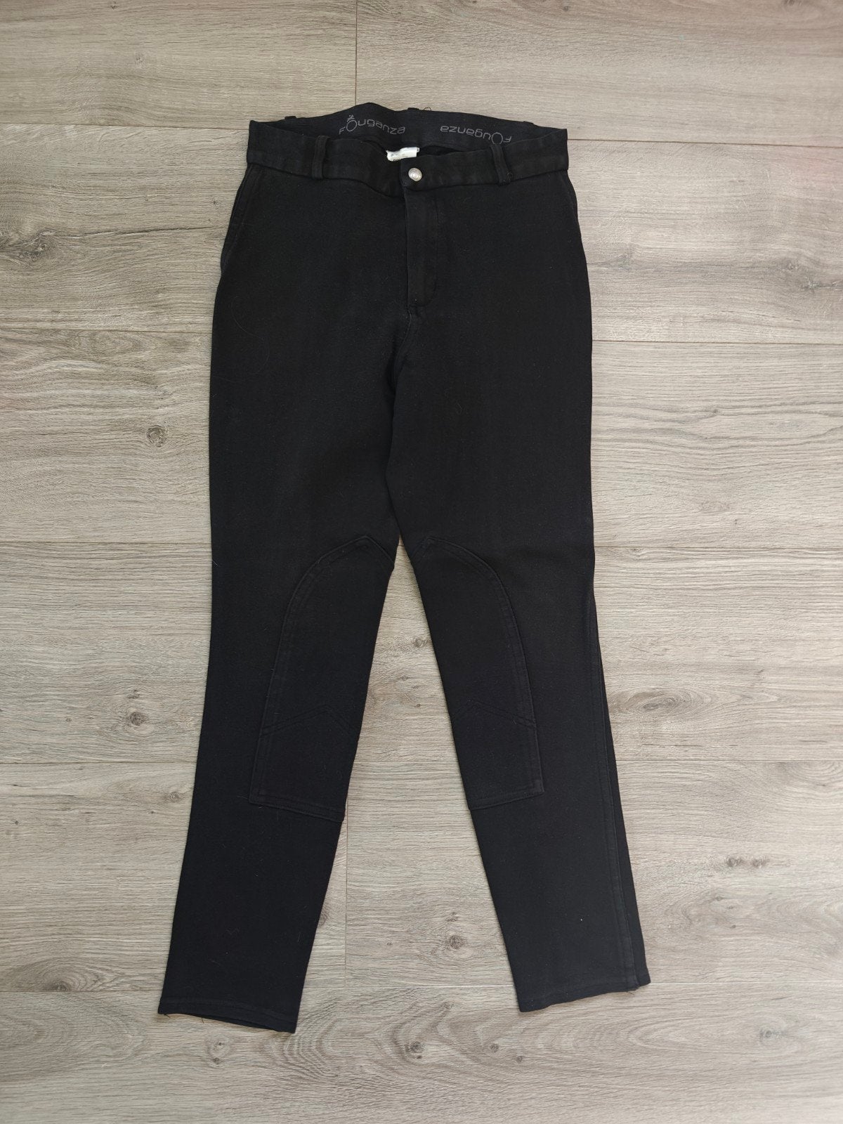 Zwarte paardrijbroek Fouganza maat 38, Dieren en Toebehoren, Paardrijkleding, Dames, Gebruikt, Ritssluiting, Fouganza