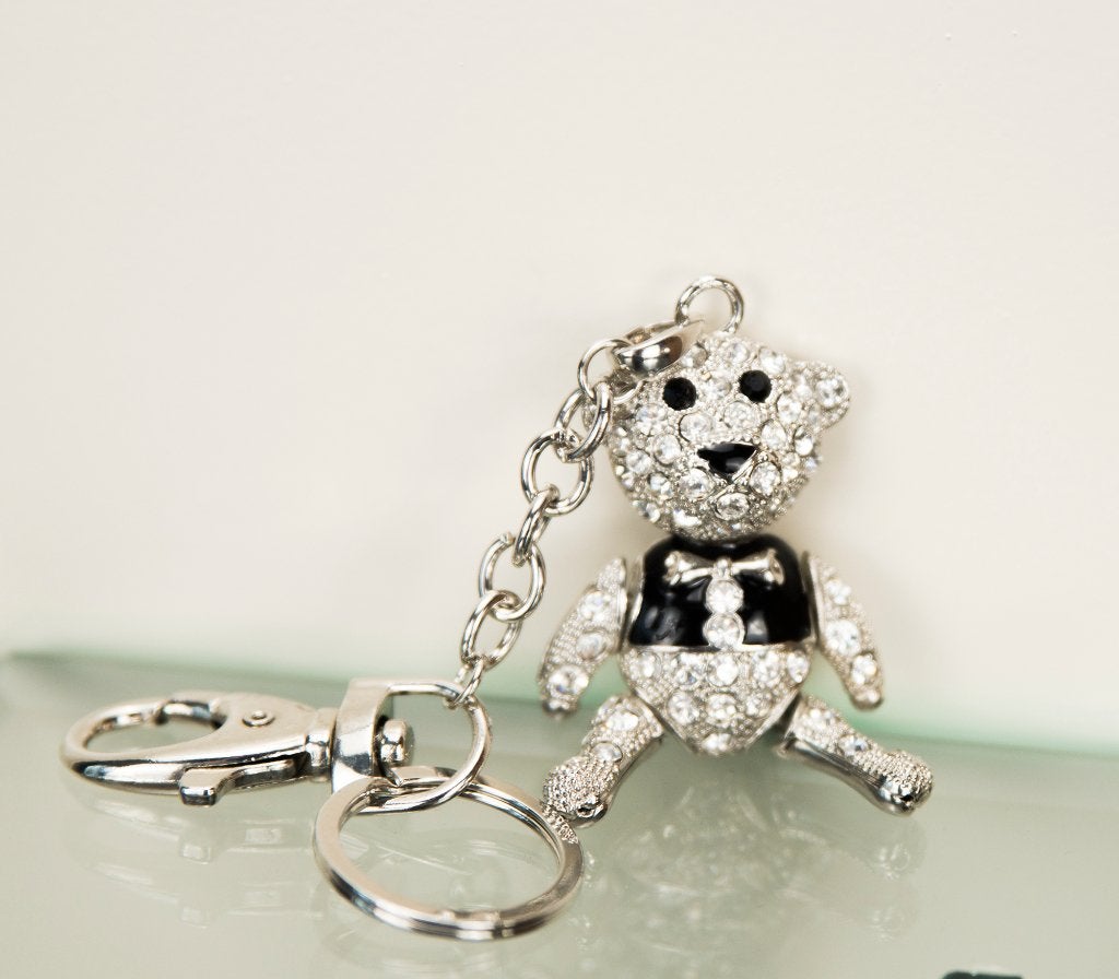 porte-clés ours avec cristal, Enlèvement ou Envoi, Neuf, Animal et Nature