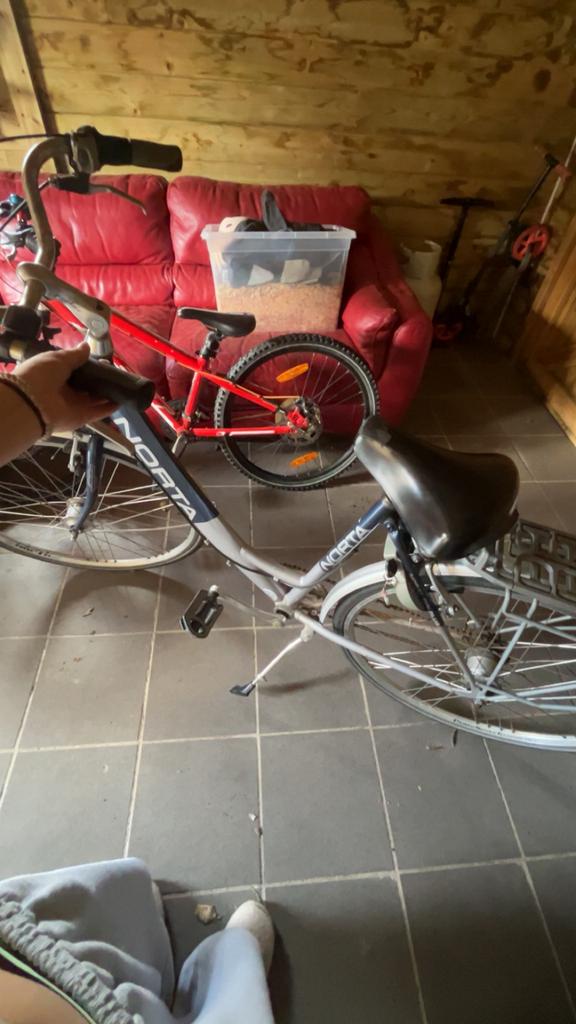 Blauwe fiets, Ophalen, Gebruikt, Vering, Minder dan 20 kg