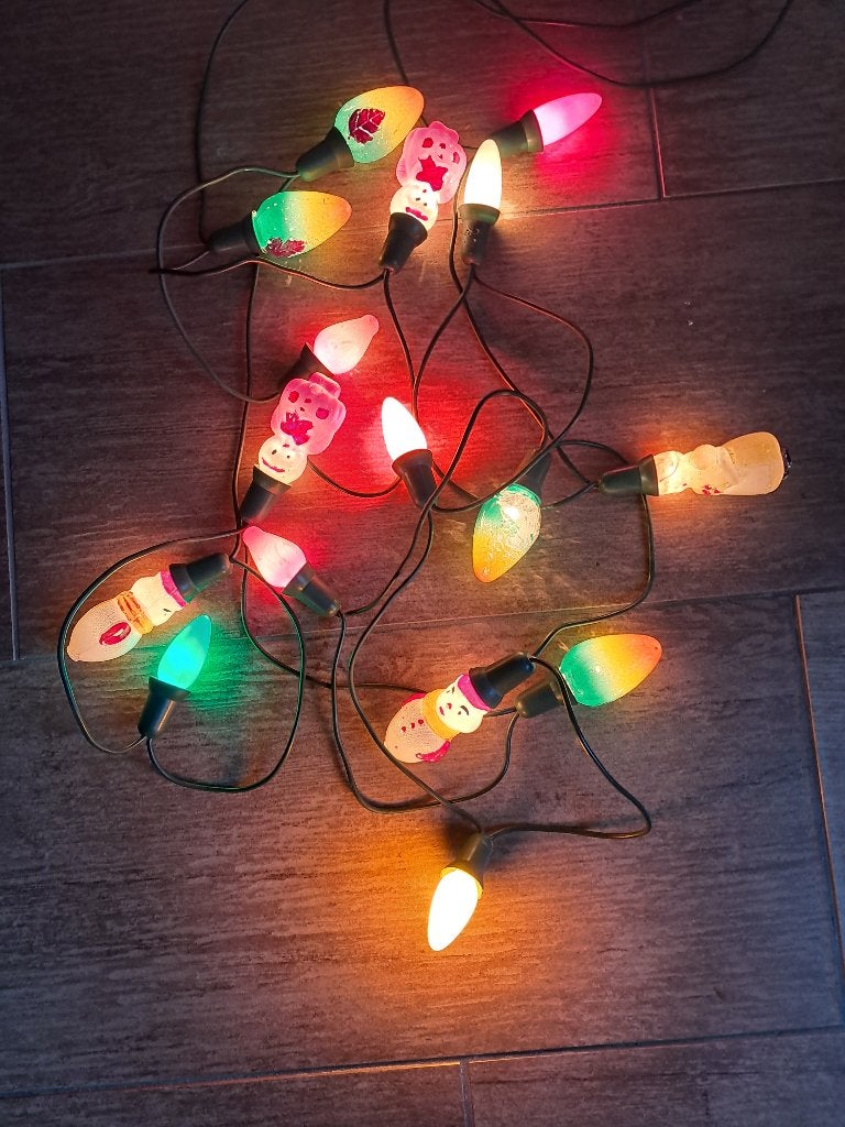 Oude kerstlampjes geen doos, Diversen, Kerst, Ophalen of Verzenden, Gebruikt
