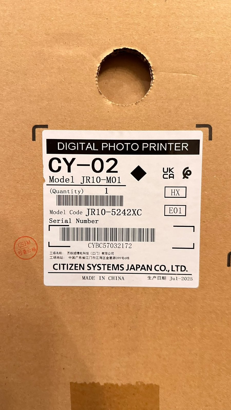 CITIZEN CY-02 printer, Printer, Kleur printen, Ophalen of Verzenden, Zo goed als nieuw