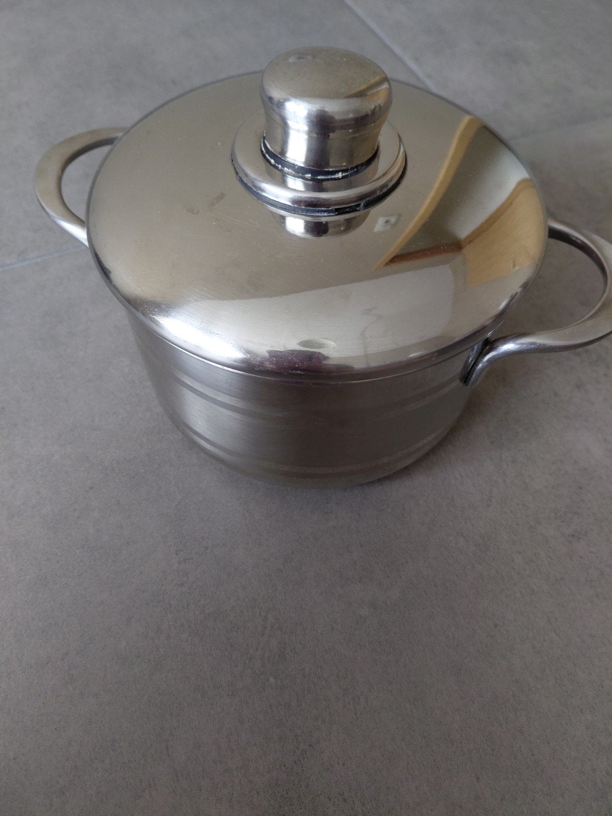 Kleine kookpot, Maison & Meubles, Cuisine | Casseroles & Poêles, Inox, Enlèvement, Utilisé, Casserole