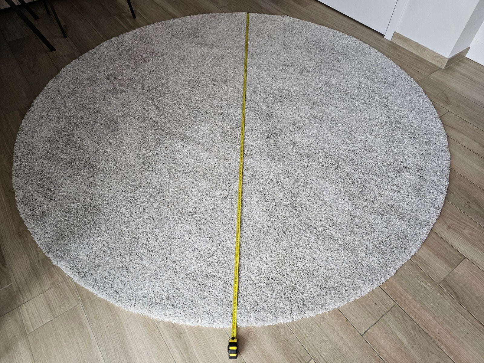 tapijt rond, Huis en Inrichting, Stoffering | Tapijten en Vloerkleden, Ophalen, Rond, 200 cm of meer, Grijs