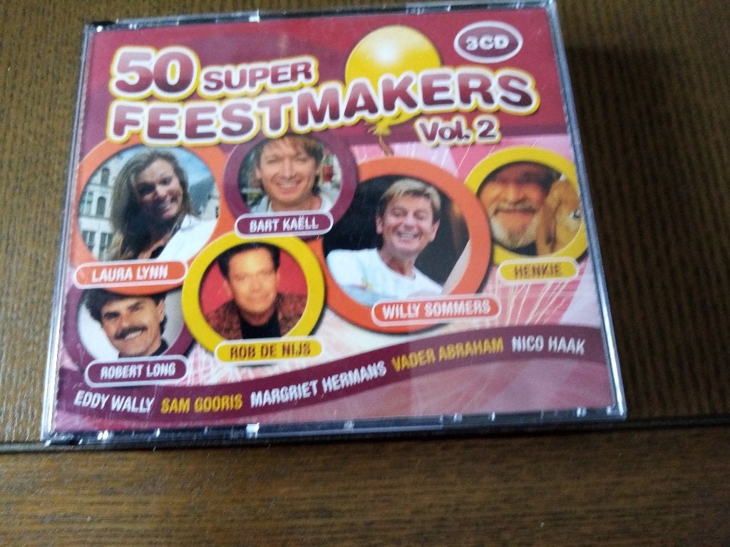 3CD-box 50 Super Feestmakers Vol. 2, Cd's en Dvd's, Cd's | Nederlandstalig, Ophalen of Verzenden, Zo goed als nieuw, Schlager