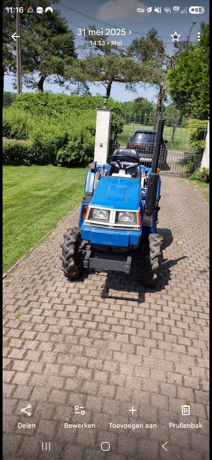 iseki landhope 150, Ophalen