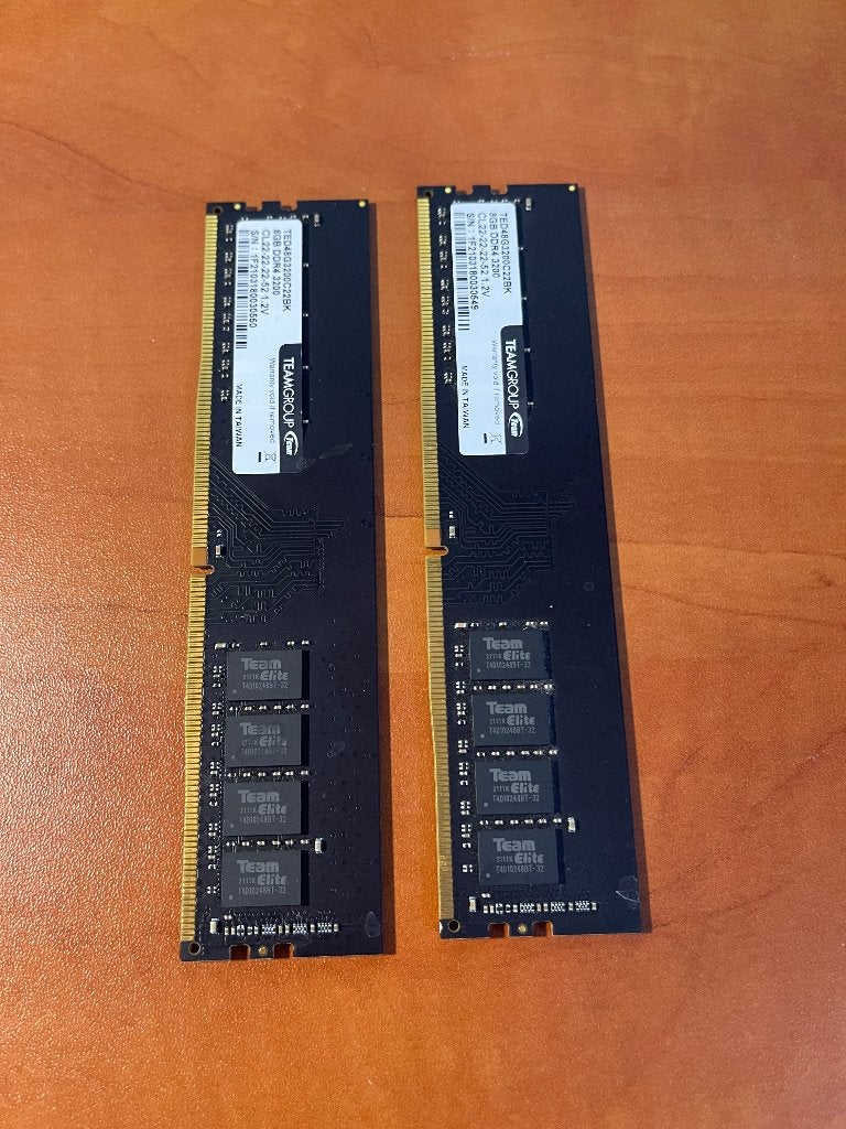TEAMGROUP 16 GB (2 x 8 GB) DDR4 DRAM 3200 MHz, Computers en Software, RAM geheugen, DDR4, Ophalen of Verzenden, Zo goed als nieuw