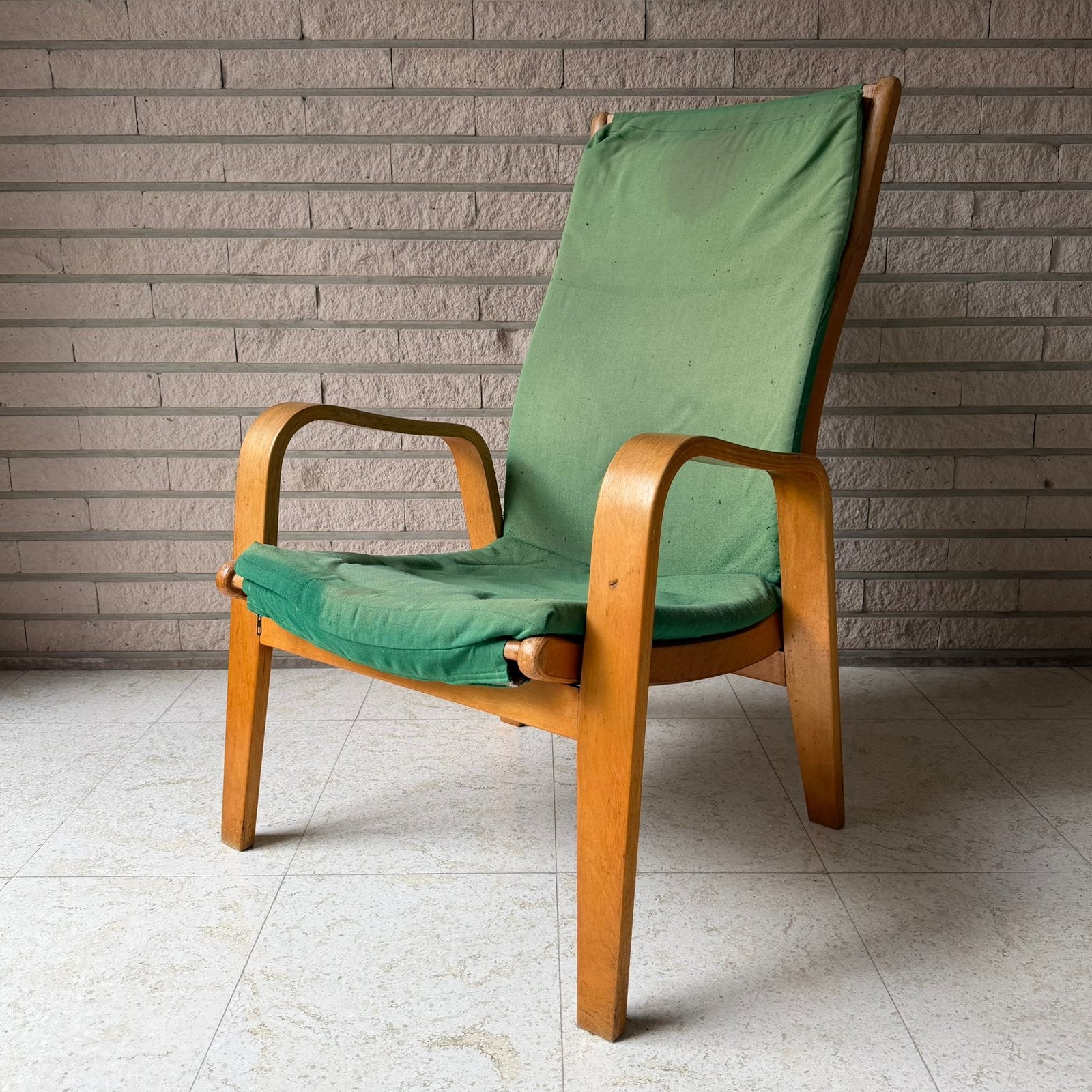 Fauteuil vintage Pastoe "FB05" (par Cees Braakman), 75 à 100 cm, Modernistisch, Bois, Enlèvement