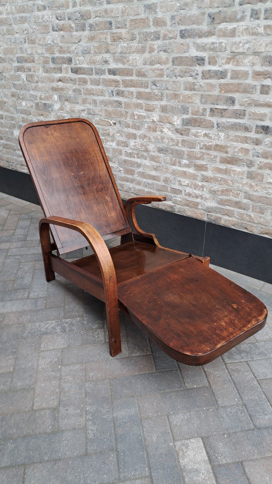 Fauteuil inclinable Walter Gerdau, article unique !, Vintage, Enlèvement, Utilisé, Bois