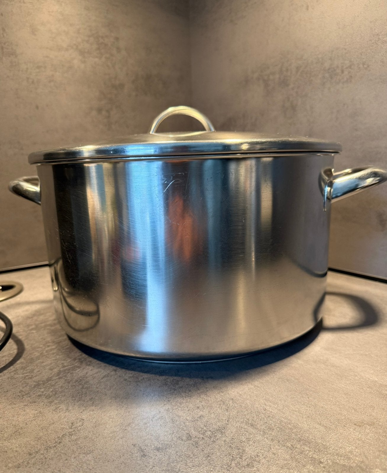 Demeyere kookpot silvinox 18/10 (grote), Huis en Inrichting, Keuken | Potten en Pannen, Ophalen, Zo goed als nieuw, Demeyere