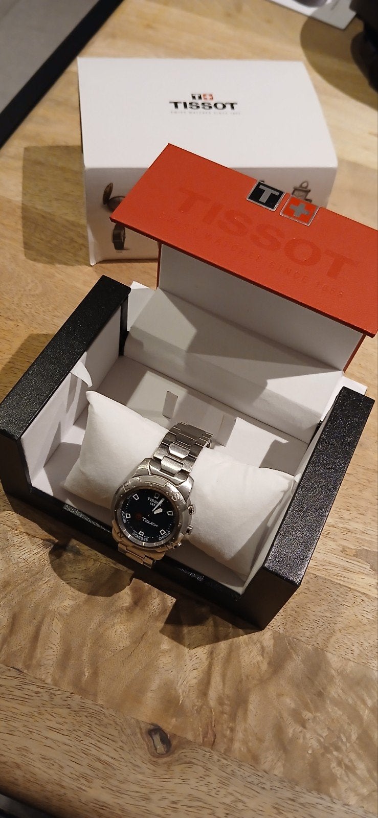 Tissot horloge, Montre-bracelet, Acier, Enlèvement, Utilisé