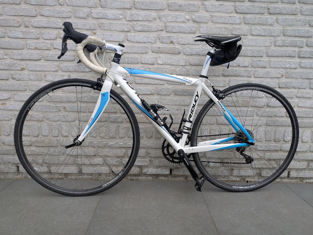 Racefiets dames Ridley, 28 inch, Gebruikt, Velgrem, 15 tot 20 versnellingen