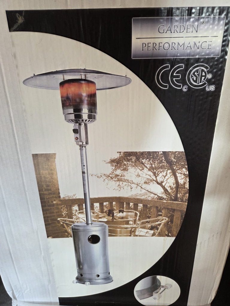 Garden Performance terrasverwarmer op gas – nieuw in doos, Tuin en Terras, Terrasverwarmers, Ophalen, Draaibaar, Nieuw, Vloer