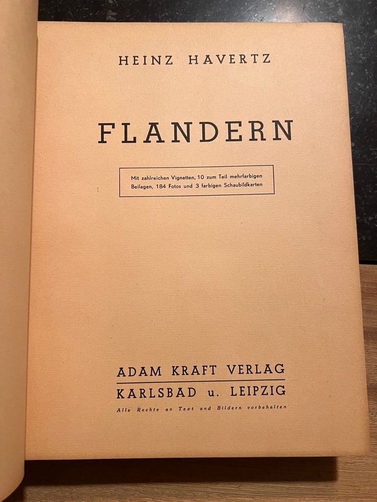 Flandern - Heinz Havertz, Boeken, Ophalen of Verzenden, 19e eeuw, Gelezen, Heinz Havertz