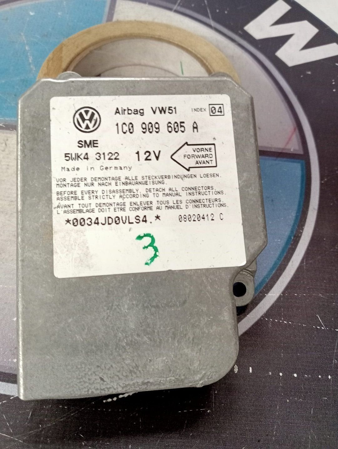 Airbag Module van een Volkswagen Transporter, Gebruikt, -, Volkswagen, -
