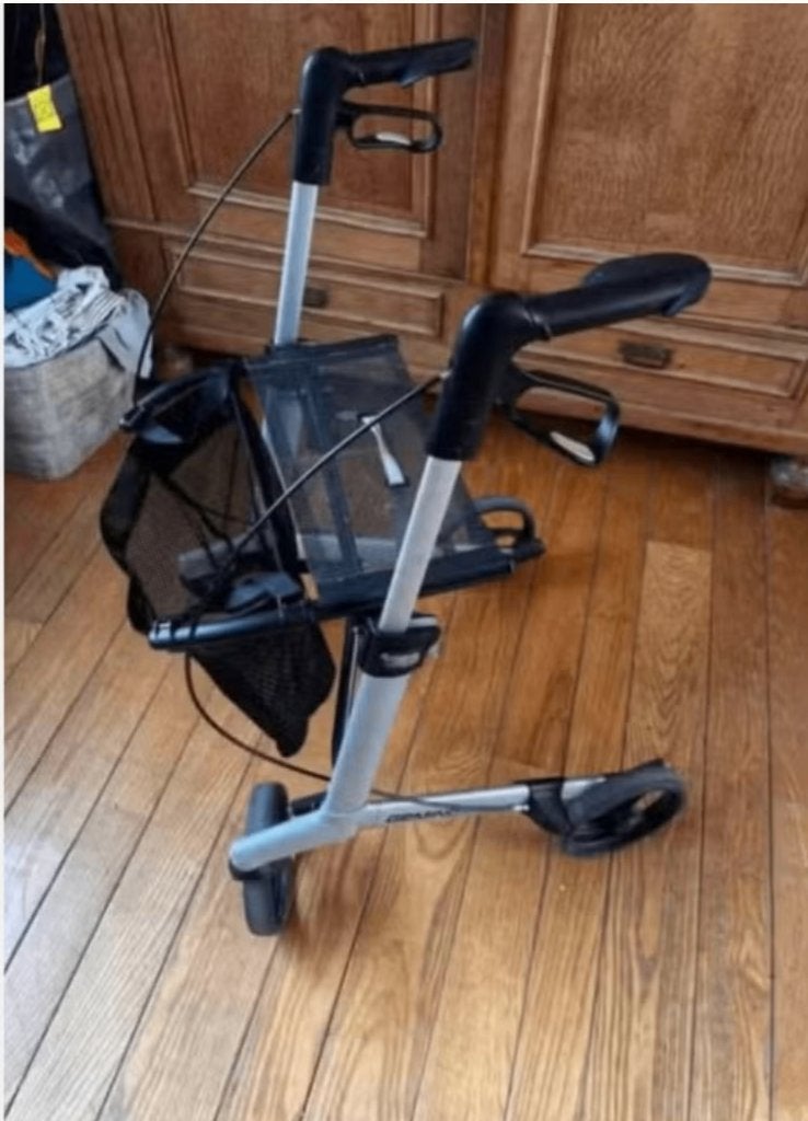Luxe Rollator Gemino 20 - Grijs - Lichtgewicht, Ophalen, Gebruikt