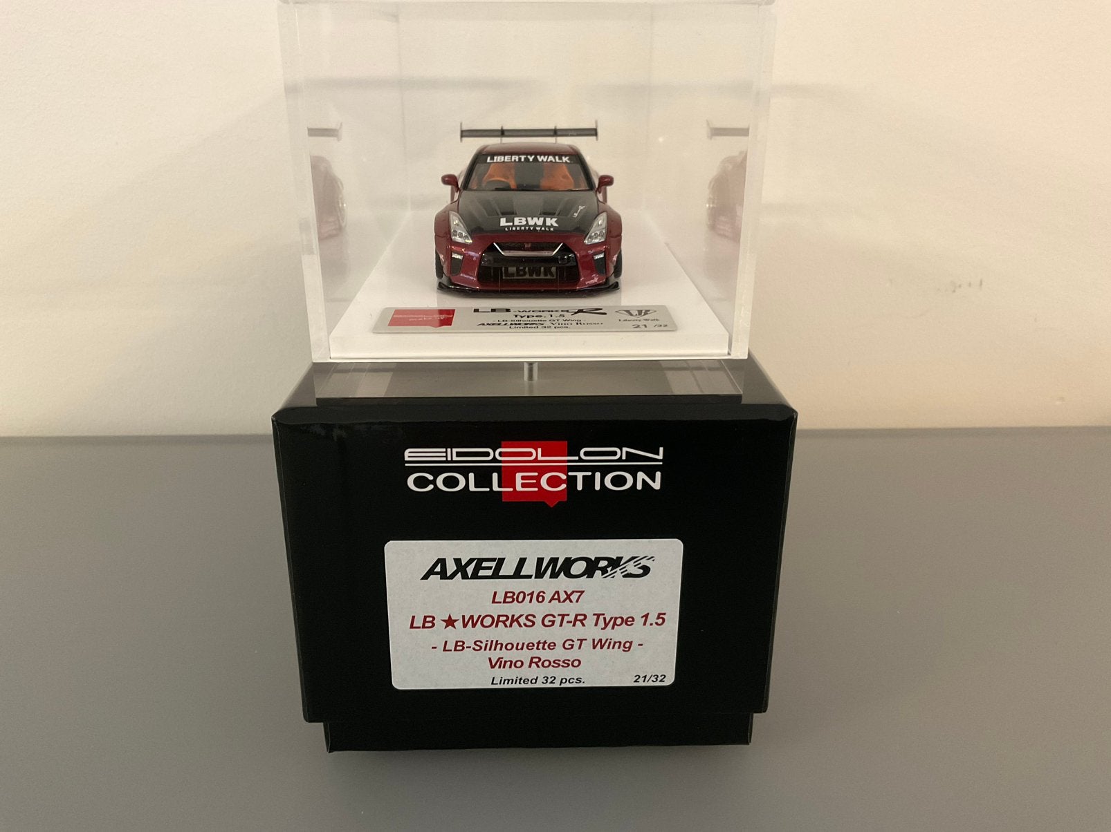 1/43 Axellworks Makeup LB works GT-R 1.5,Vino RossoLB016AX7, Enlèvement ou Envoi, Neuf
