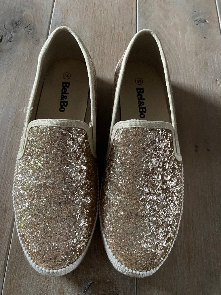 gouden schoenen maat 39, Ophalen of Verzenden, Zo goed als nieuw