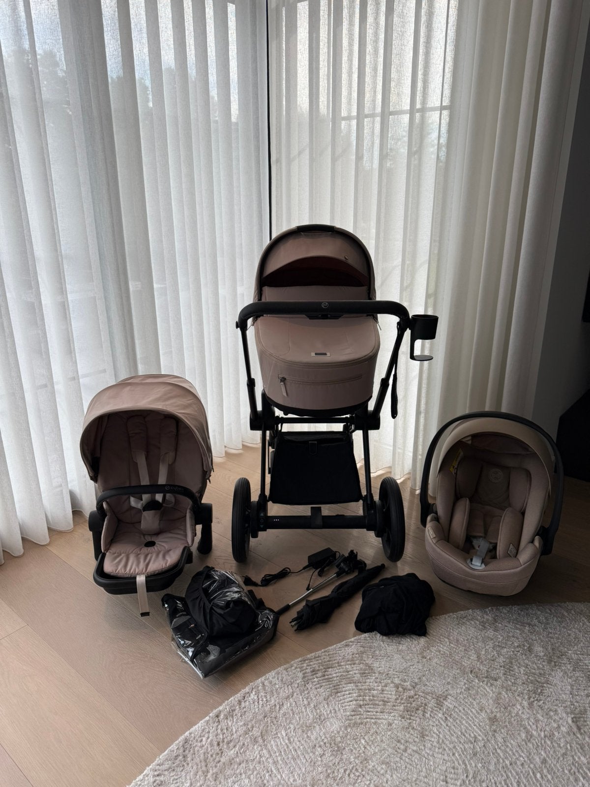 CYBEX Platinum e-Praim, Autres marques, Comme neuf, Poussette, Tige de poussée réglable